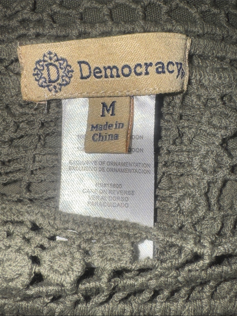 Women’s Democracy Crochet Blouse - Picture 6 of 6